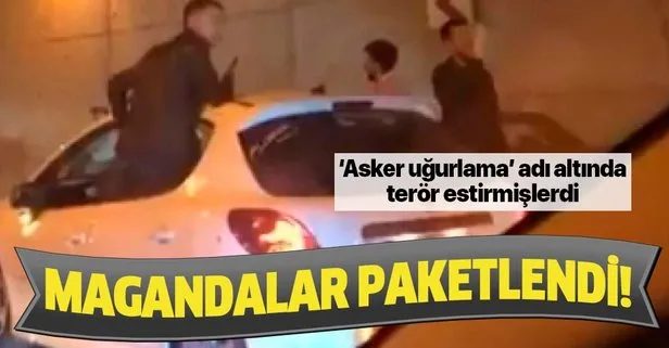 İstanbul Pendik’te ’asker uğurlama’ adı altında magandalık yapan şüpheliler gözaltına alındı!