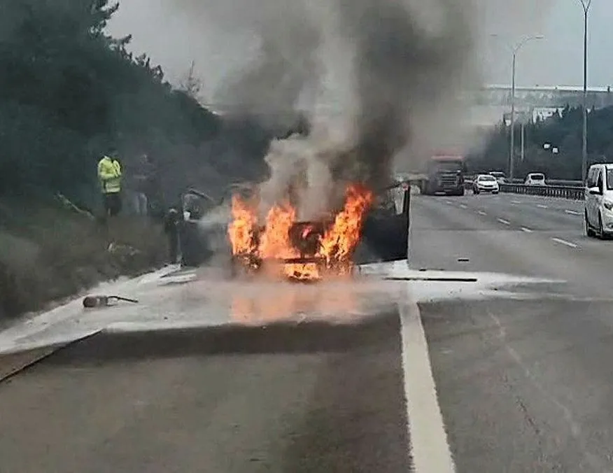 TEM’de korku dolu anlar!