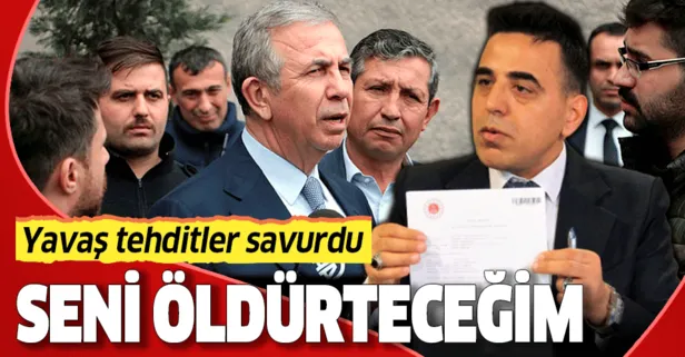 Mansur Yavaş sahne senet kurbanı Necmettin Kesgin'e tehditler savurdu: Seni öldürteceğim