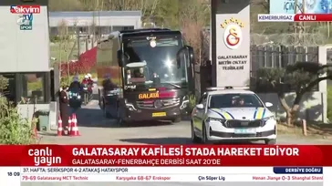Galatasaray kafilesi derbi yolunda