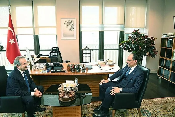 Cumhurbaşkanlığı Sözcüsü İbrahim Kalın ile Fransa Cumhurbaşkanı Özel Temsilcisi Kepel arasında kritik görüşme-1