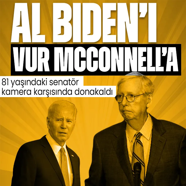 ABDli 81 yaşındaki Senatör McConnell kameraların karşısında 30 saniye donakaldı