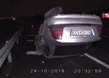 Feci kaza otomobil takla attı