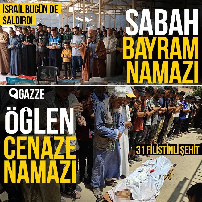 İsrail yine bayram dinlemedi! Gazze’de 31 Filistinli şehit