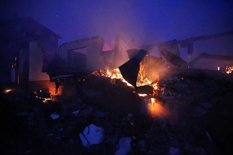 Kastamonu'da korkunç yangın! 3 ev küle döndü, 50 hayvan telef oldu (AA)