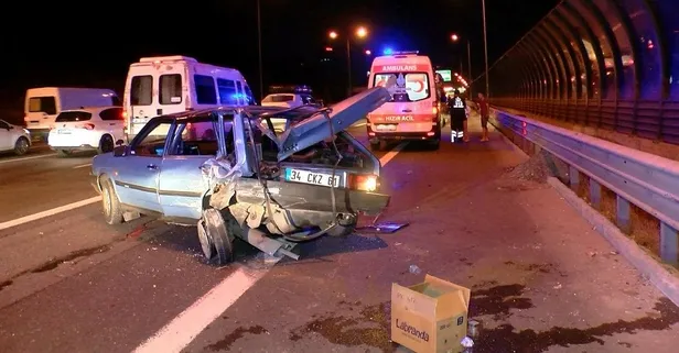 Son dakika: TEM Otoyolu'nda trafik kazası: 3'ü bebek ve çocuk 6 yaralı