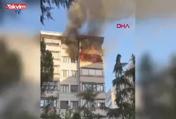 Kadıköy'de bir binada yangın çıktı!