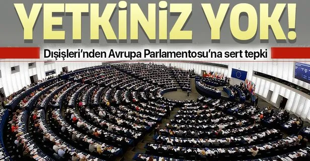 Dışişleri'nden AP'ye sert tepki!