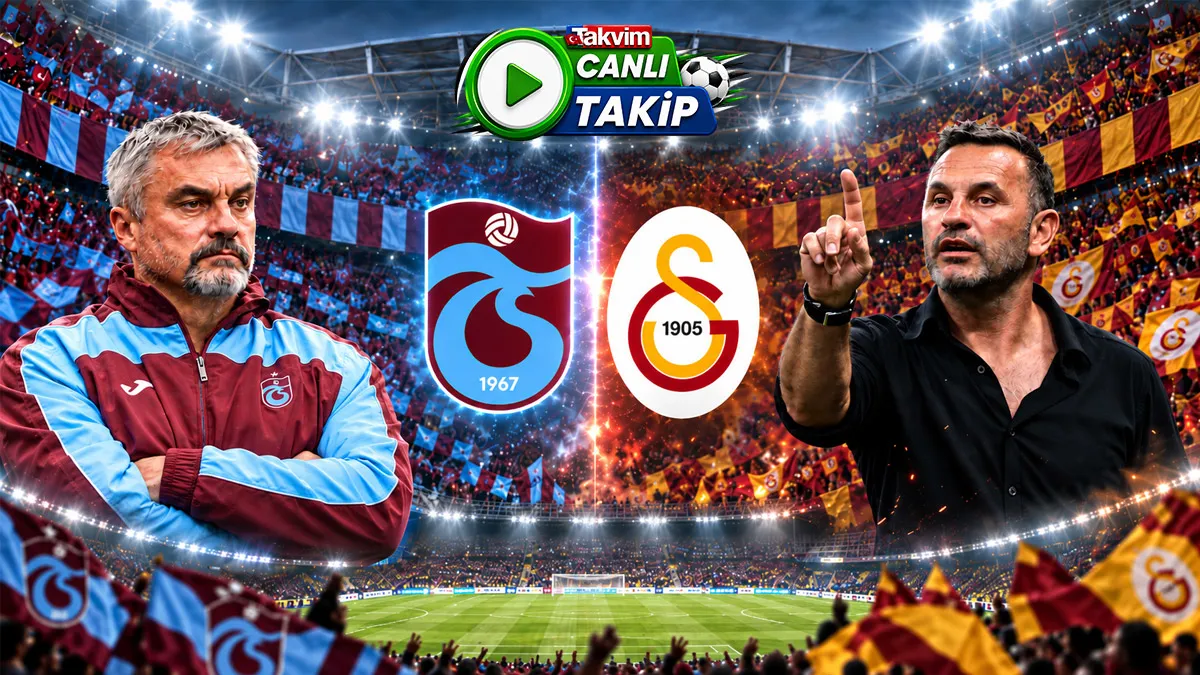 Süper Lig'de dev derbi: Trabzonspor - Galatasaray ilk 11'leri belli oldu