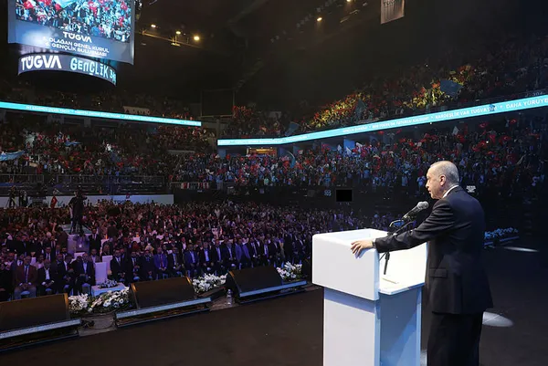 Son dakika: Başkan Erdoğan'dan TÜGVA 5. Olağan Genel Kurulu'nda asgari ücret açıklaması-6