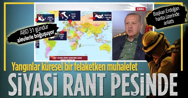 ABD 31 gündür yangınları kontrol altına alamazken muhalefet algı peşinde!