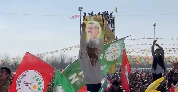 CHP'nin ittifak ortağı DEM'den İstanbul'un göbeğinde 'APO' mitingi! PKK marşı açıp “Biji serok kürdistan" diye böğürdüler: Çok sayıda gözaltı