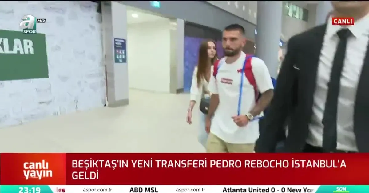 Beşiktaş’ın yeni transferi sol bek Pedro Rebocho İstanbul’a geldi