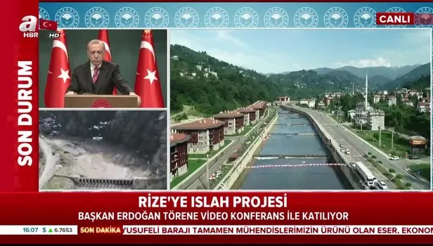 Rize Merkez ve Güneysu İlçeleri Taşlıdere Vadisi Islahı 5. Kısım projesi hizmete alındı