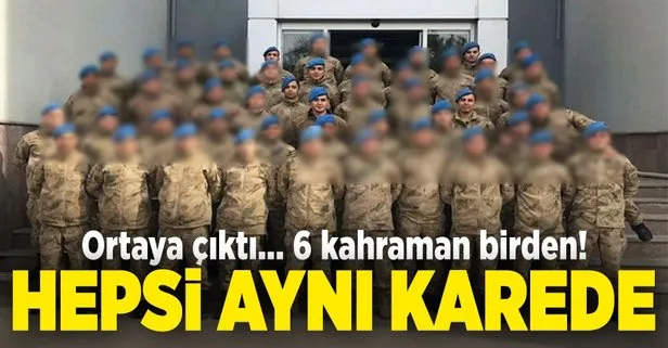 6 kahraman aynı karede