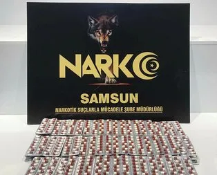 2 bin 212 adet sentetik ecza hap ele geçirildi!