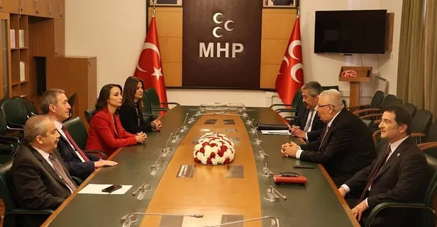 DEM Parti heyetinden önce MHP'ye sonra AK Parti'ye ziyaret! Yol uzun hedef tek amaç Terörsüz Türkiye... "Samimi bir görüşme oldu"