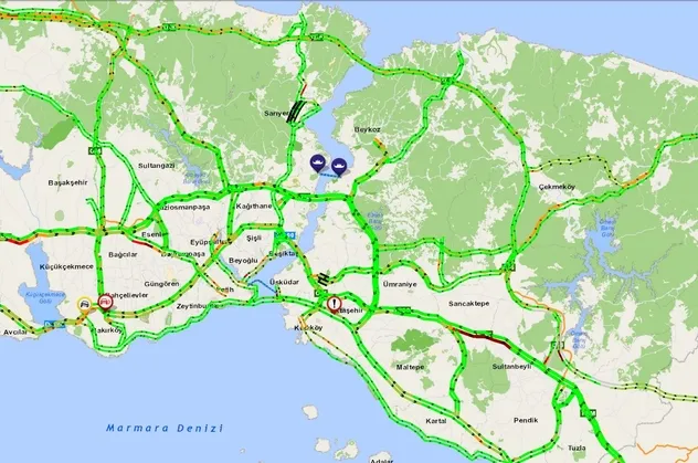İstanbul trafiğinde koronavirüs etkisi! Yollar boş kaldı
