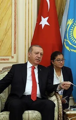 Cumhurbaşkanı Erdoğan Kazakistan'da
