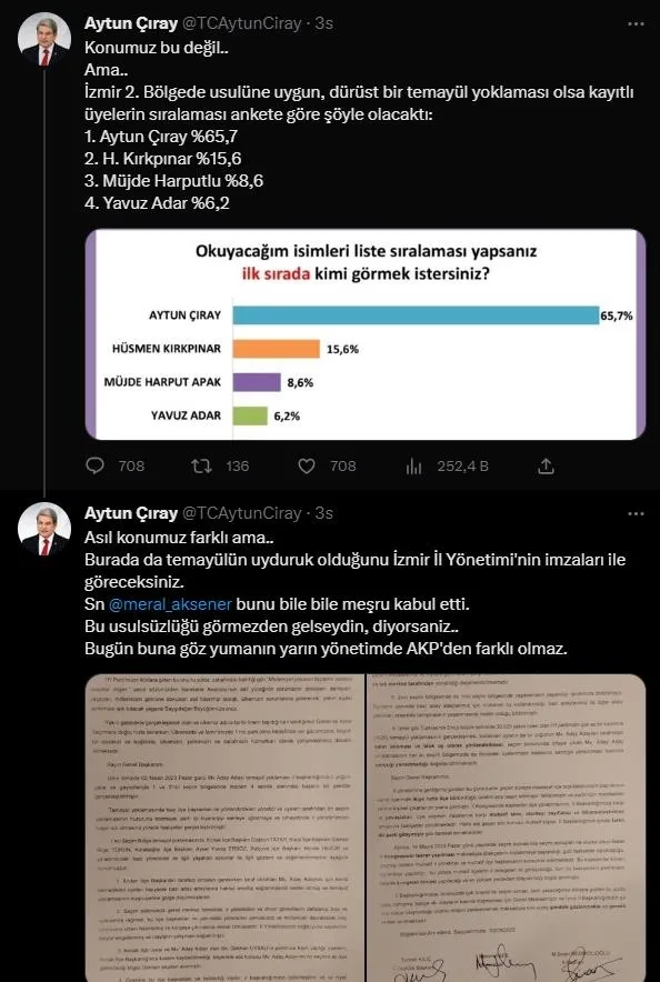 Akşener'in başdanışmanı Aytun Çıray milletvekilliği adaylığından çekildi: "Yine başa döndük İYİ Parti'nin oyları baraj altında"-8