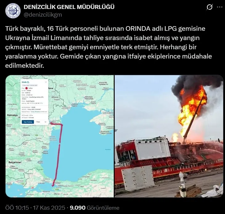 Sosyal medya paylaşımı (Ekran görüntüsü)