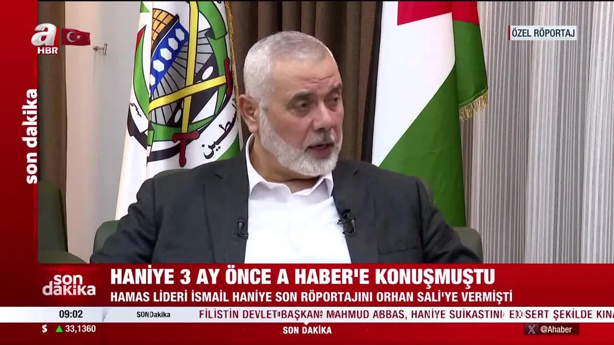 Haniye, 3 ay önce A Haber'e konuşmuştu