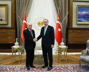 Cumhurbaşkanı Erdoğan, Bahçeli ile görüştü