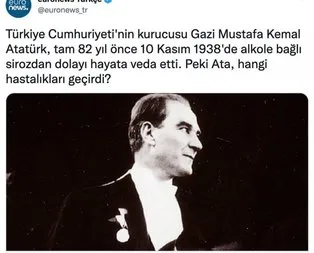 Euronews Türkçe’den tepki çeken Atatürk paylaşımı