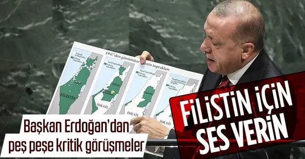 Son dakika: Başkan Erdoğan’dan Filistin diplomasisi! Peş peşe kritik görüşmeler