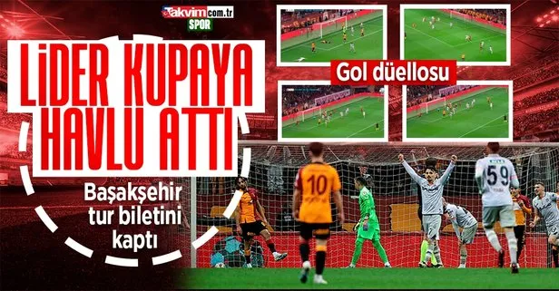 Galatasaray Başakşehir'e elendi! MAÇ ÖZETİ
