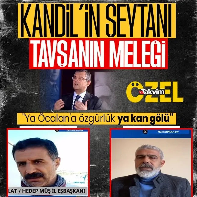 CHP lideri Özgür Özelin şeytanlaştırmam dediği HEDEPlilerden PKK kanalında küstah tehdit: Ya Öcalana özgürlük ya kan gölü