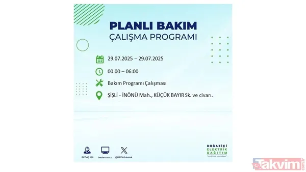 Bugün İstanbul'da elektrik ve su kesintisi var mı? BEDAŞ ve İSKİ duyurdu: Hangi ilçeler etkilenecek? - 6