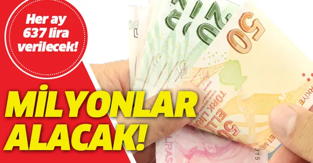7 milyonu 65 yaş üzeri vatandaşa müjde! Her ay 637 lira verilecek!