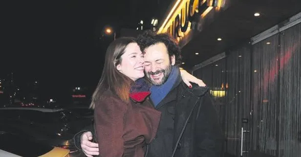 Oyuncu Begüm Kütük ile karikatürist eşi Erdil Yaşaroğlu baş başa yemek yedi
