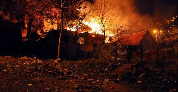 Ankara’da korkutan yangın! Gecekondu kül oldu