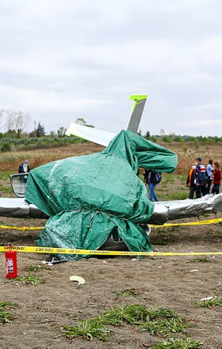 Büyükçekmece'de düşen eğitim uçağı ile ilgili yeni gelişme! Havalandıktan hemen sonra...