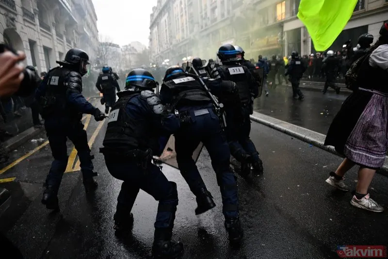 Fransa yeniden yangın yeri! Emeklilik reformuna karşı eylemde 16 kişi gözaltına alındı