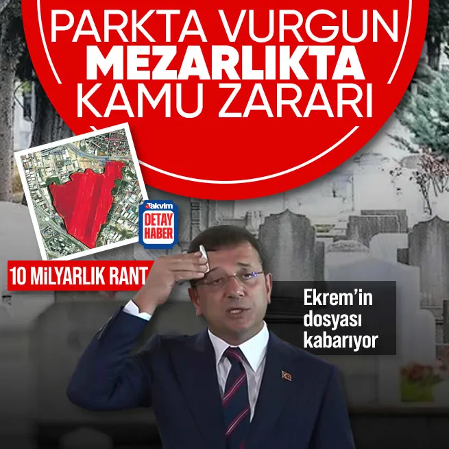 Parkta vurgun mezarlıkta kamu zararı!