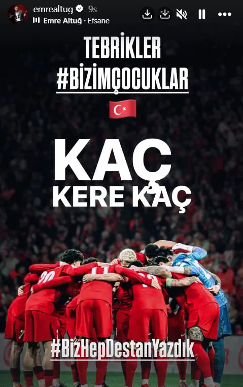 24 yıl sonra Türkiye Dünya Kupası'nda: Ünlü isimler bu gururu paylaştı I "Biz hep destan yazdık"-12