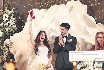 Samet Akaydın ile Hazal Çağlar evlendi! Nikâhta Galatasaraylı yıldızlar şahit oldu