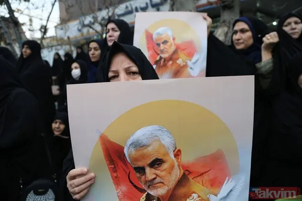 Kasım Süleymani için Ahvaz'da cenaze töreni - 21