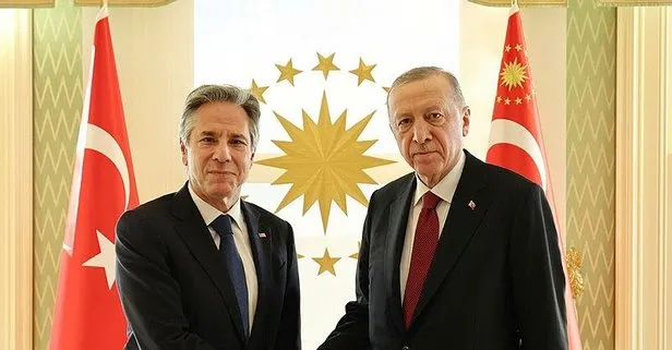 Başkan Erdoğan ABD Dışişleri Bakanı Blinken’ı kabul etti! Blinken’a çok net F-16  mesajı