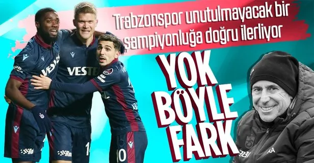 Trabzonspor unutulmayacak bir şampiyonluğa doğru ilerliyor...
