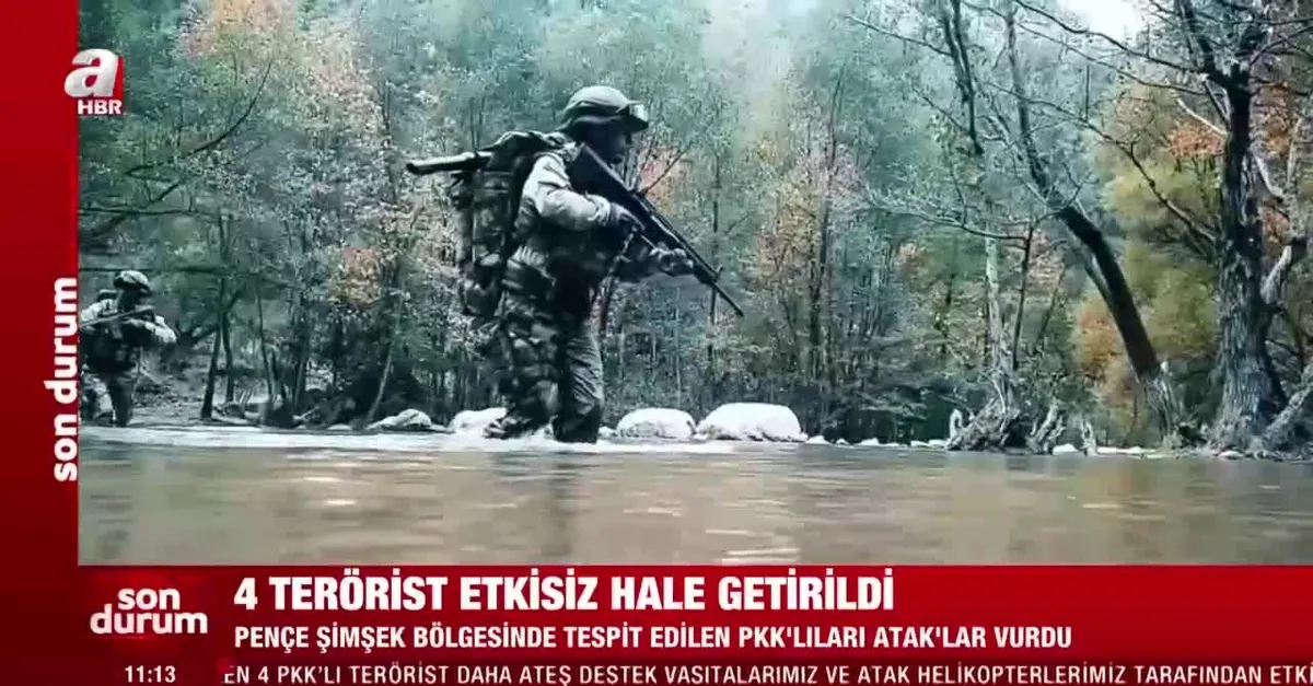 MSB: 4 terörist etkisiz hale getirildi