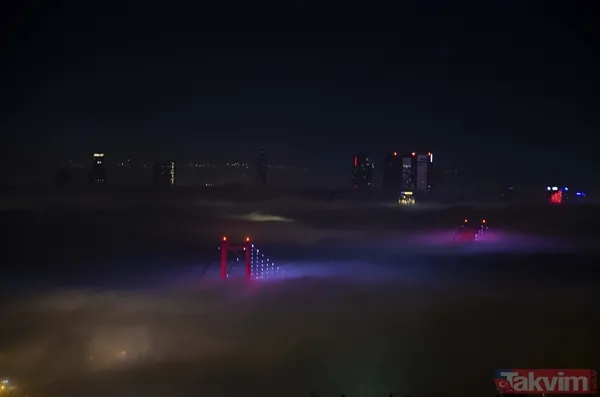 SON DAKİKA: İstanbul sis durumu! Megakent sis altında kayboldu - 13