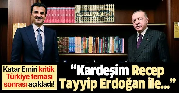 Katar Emiri Al Sani: Kardeşim Erdoğan ile Katar-Türkiye ortaklığı konusunda başarılı bir görüşme turu gerçekleştirdim