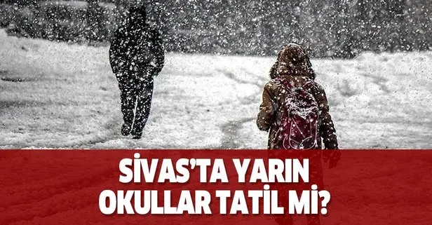 Sivas’ta yarın okullar tatil mi? 4 Aralık Sivas kar tatili için Valilik ve MEB açıklaması geldi mi?