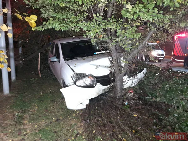 Bakırköy'de feci kaza! Aydınlatma direğini deviren otomobil yan yoldaki otomobile çarptı... - 10