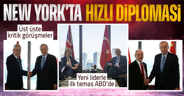 SON DAKİKA! Başkan Erdoğan'dan New York'ta diplomasi trafiği! Üst üste kritik temaslar