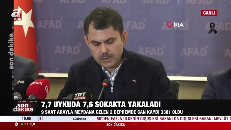 Bakan Murat Kurum: Deprem doğrudan 13,5 milyon vatandaşımızı etkiledi